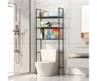 Багатофункціональний стелаж для ванної, трьохярусний стелаж