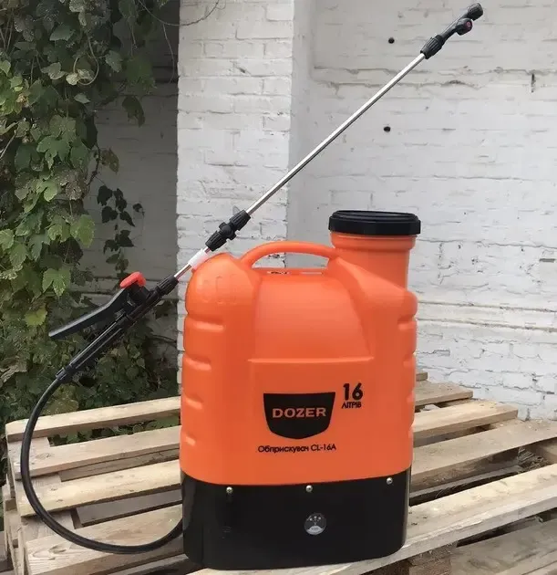 Акумуляторний обприскувач Dozer 16Л, Ранцевий обприскувач з насадками CL-16A