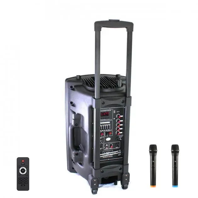 Портативна колонка Su-Kam BT 150D + 2 мікрофони 12v\220v