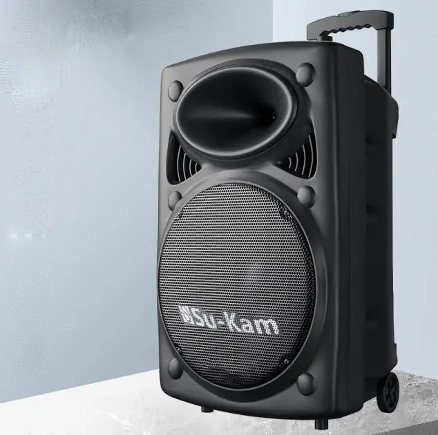 Портативна колонка Su-Kam BT 150D + 2 мікрофони 12v\220v