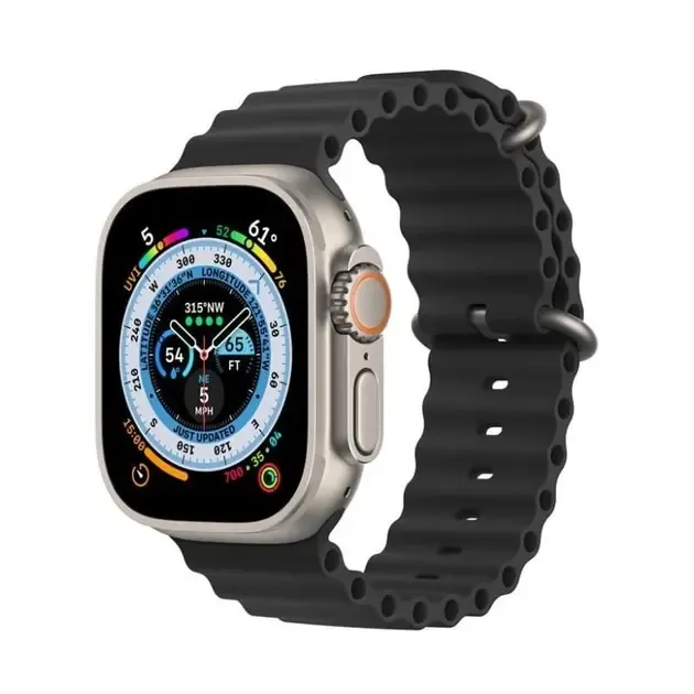 Помаранчеві Смарт годинник L8 Ultra Max 49 mm 1:1 Apple Watch! AMOLED.Преміум якість. Є гвинти та фіксатор ремінця