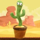 Кактус що танцює, світло-музична іграшка , Dancing Cactus TikTok кактус у вазоні 34 см