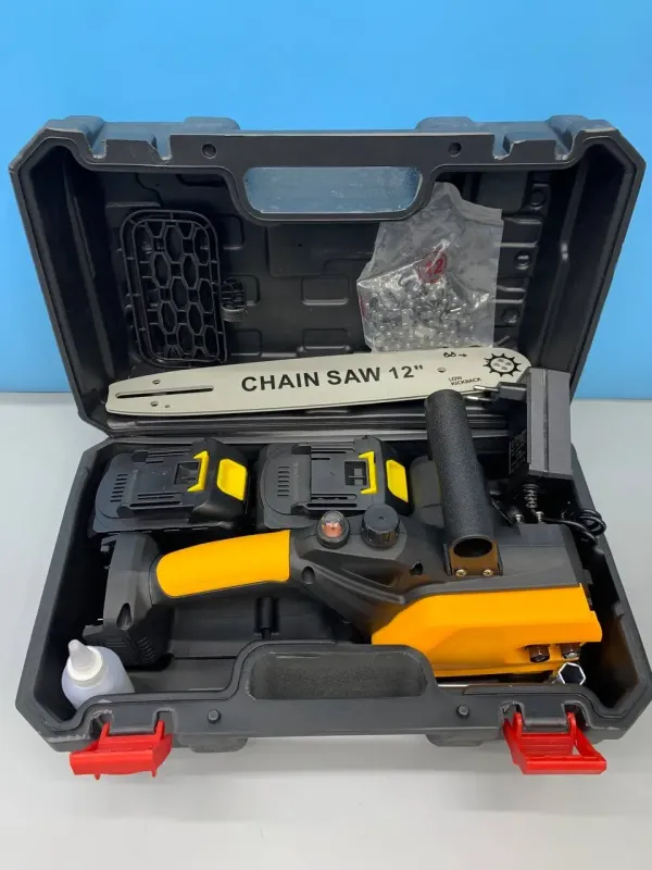 Акумуляторна ланцюгова пила 12 inch Electric SAW YELLOW 1600Вт 21V Li-Ion 7904