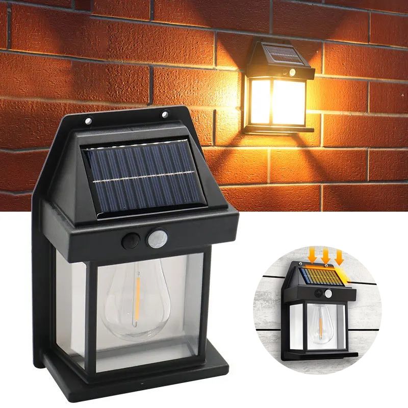 Вуличний ліхтар на сонячній батареї з датчиком руху Solar Wall Lamp COBA CL-118