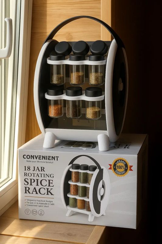 Контейнер для спецій  Набір приправних банок 18 шт БІЛА AND 1-62