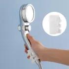 Тримач для душу на присосках SHOWER SUCKER Силіконовий переносний кронштейн - настінний для душової насадки на різні поверхні, Білий