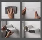 Тримач для туалетного паперу, Білий / Клейкий настінний утримувач для паперу