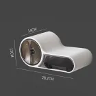 Тримач для туалетного паперу, Білий / Клейкий настінний утримувач для паперу