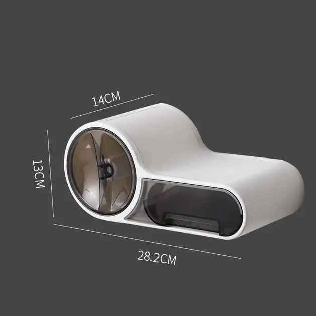 Тримач для туалетного паперу, Білий / Клейкий настінний утримувач для паперу