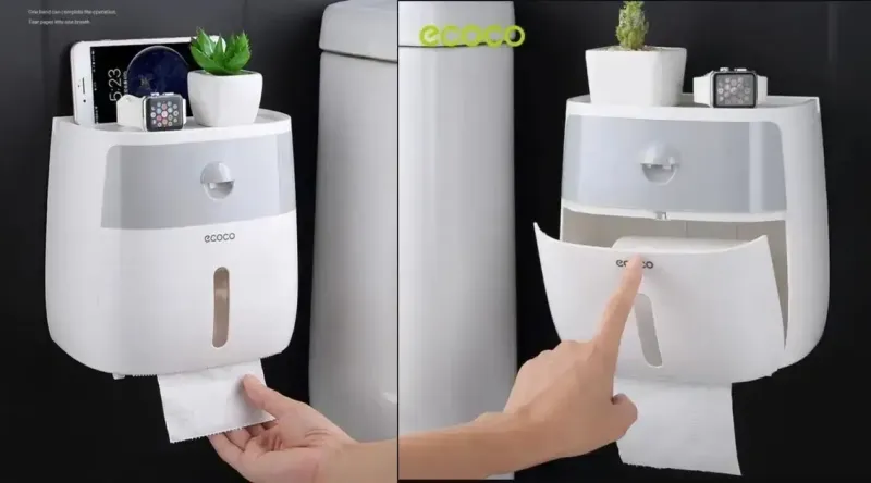 Тримач для туалетного паперу паперових рушників Towel Holder Ecoco
