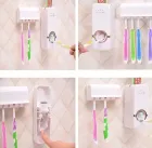 Тримач-диспенсер для зубної пасти та щіток Toothbrush sterilizer автоматичний