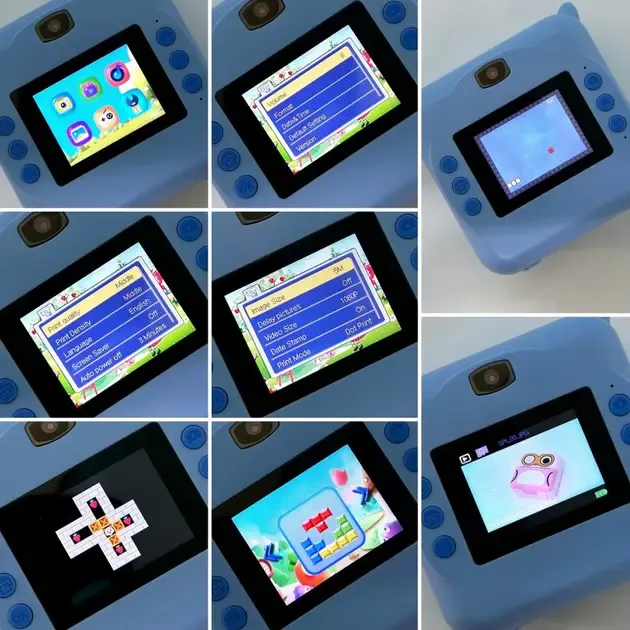 Дитяча фотокамера D2 з передньою камерою, функцією друку, підтримкою картки пам'яті та MP3