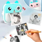 Дитяча камера миттєвого друку з термопринтером/Цифрова фотокамера/Дитячий термопринтер з камерою та іграми