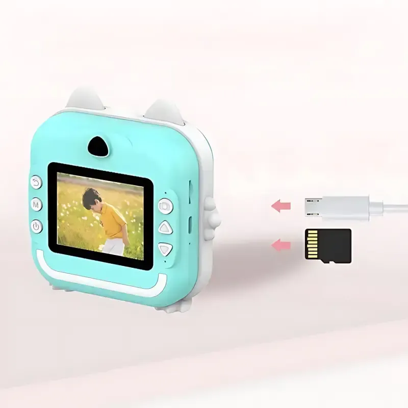 Дитяча камера миттєвого друку з термопринтером/Цифрова фотокамера/Дитячий термопринтер з камерою та іграми
