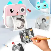 Дитяча камера миттєвого друку з термопринтером/Цифрова фотокамера/Дитячий термопринтер з камерою та іграми