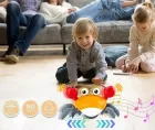 Дитяча інтерактивна іграшка Краб, що танцює, зі звуковими та світловими ефектами