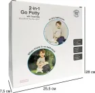 Дитячий дорожній горщик-туалет трансформер Go Potty 2в1