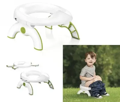 Дитячий дорожній горщик-туалет трансформер Go Potty 2в1