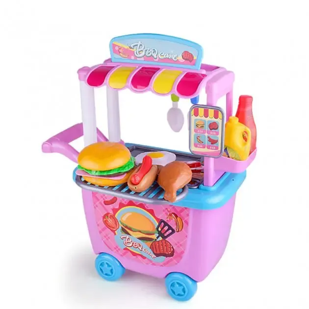 Дитячий ігровий набір HAPPY CHEF (закусочна з візком)