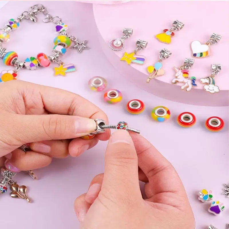 Дитячий набір для рукоділля, плетіння намиста та браслети PRINCESS