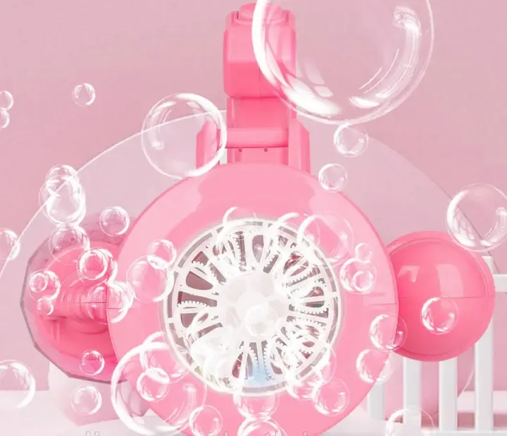 Дитячий кулемет генератор мильних бульбашок від батарейок Bubble machine toy