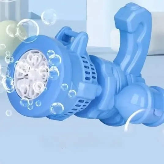 Дитячий кулемет генератор мильних бульбашок від батарейок Bubble machine toy
