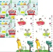 Дитячий двосторонній термо килимок 180*200 в сумці