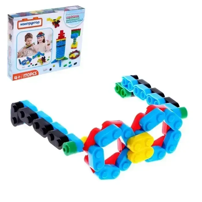 Дитячий розвиваючий конструктор 170 деталей
