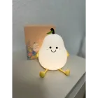 Дитячий світильник нічник акумуляторний силіконовий "Груша" LED L40