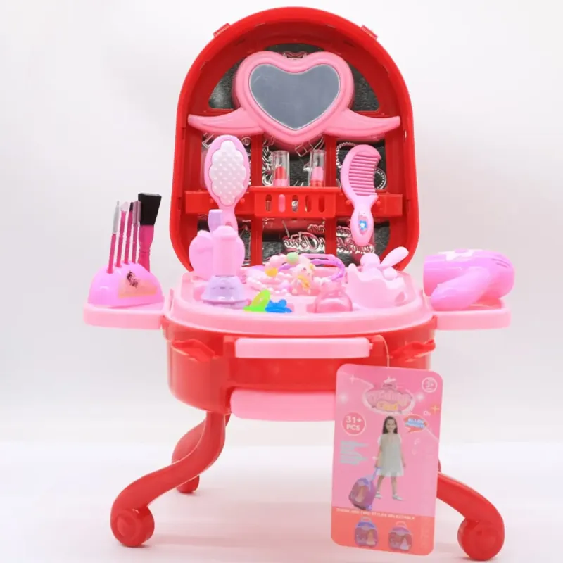Дитячий ігровий набір у валізці 2в1, Fashion Girl / Набір салон краси для дівчаток