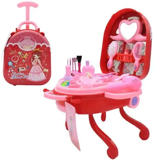 Дитячий ігровий набір у валізці 2в1, Fashion Girl / Набір салон краси для дівчаток