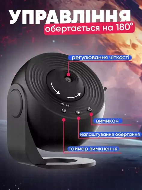 Домашній планетарій + 13 картриджів нічник проектор зоряного неба галактика зі змінними картриджами