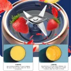 Дорожня чашка-блендер з USB 400мл, Переносний міні-блендер / Подрібнювач для смузі