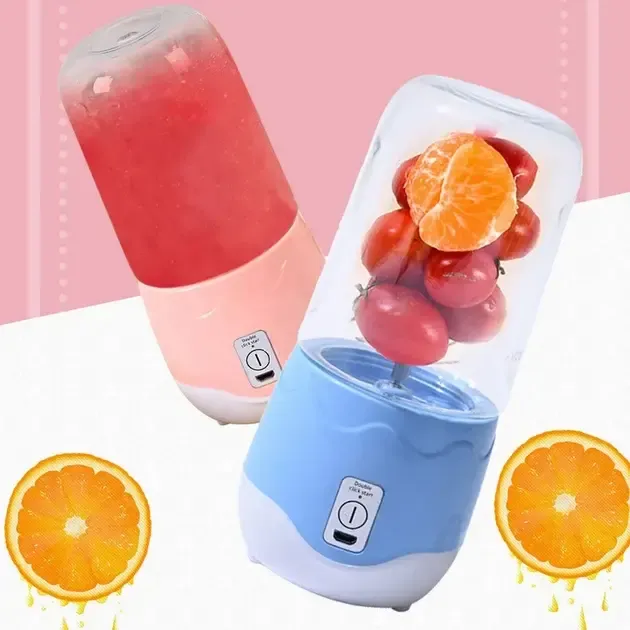 Дорожня чашка-блендер з USB 400мл, Переносний міні-блендер / Подрібнювач для смузі