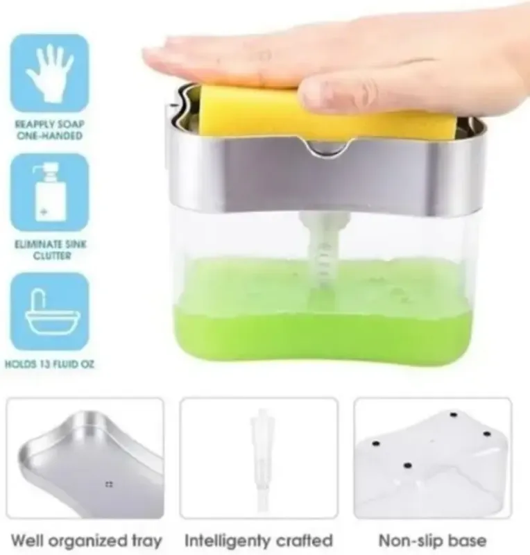 Дозатор Мила Soap Pump Sponge Caddy (0115)
