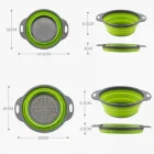 Друшляк силіконовий складаний великий + маленький Collapsible filter baskets