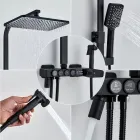 Душ на стіну з нержавіючої сталі / тропічний душ з регуляторами та біде shower AND AA6-6