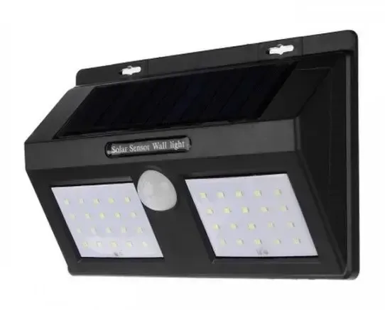 Подвійний Світильник сонячна панель із датчиком руху Solar Sensor Wall Light 1626A