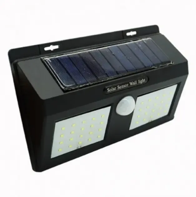 Подвійний Світильник сонячна панель із датчиком руху Solar Sensor Wall Light 1626A
