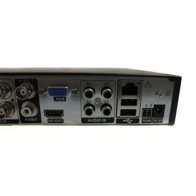 DVR реєстратор BNC/V-OUT 4 канальний UKC CAD 1204 AHD 4 cam чорний