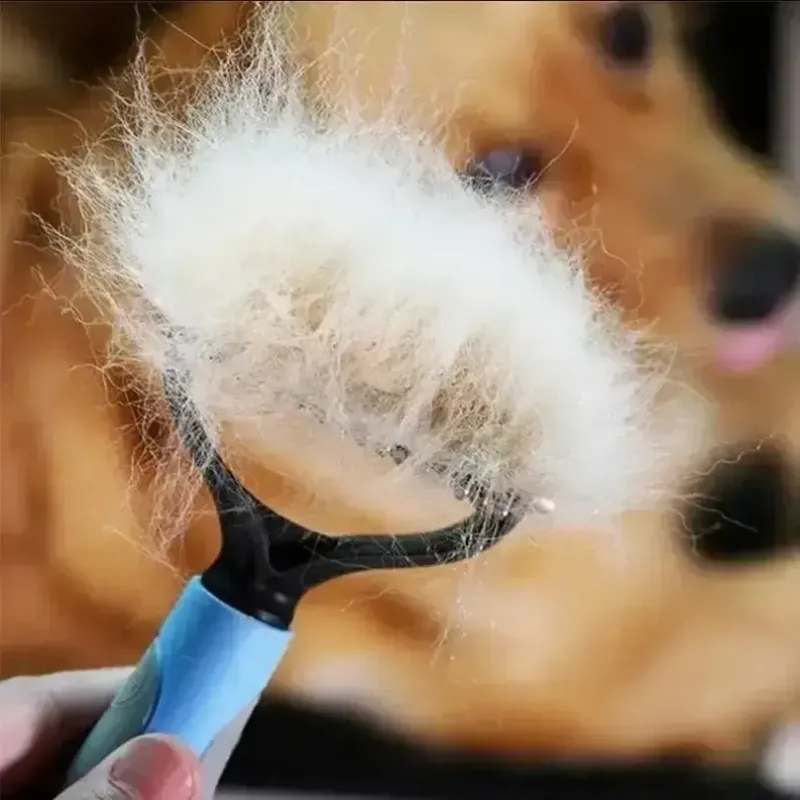 Двосторонній гребінець для вичісування вовни котів та собак AND217