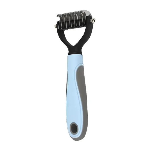 Двосторонній гребінець для вичісування вовни котів та собак AND217