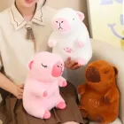 Коричневий Інтерактивна дихаюча Капібара Snuggle Pulse CapyBuddy 30 см м'яка плюшева іграшка