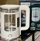 Дисковий скляний електричний чайник з підсвічуванням Rainberg RB-2220