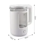 Дисковий скляний електричний чайник з підсвічуванням Rainberg RB-2220