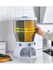 Білий Диспенсер для круп, що обертається з дозатором