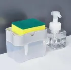Диспенсер для миючого засобу натискний Soap Pump Sponge Caddy