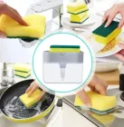 Диспенсер для миючого засобу натискний Soap Pump Sponge Caddy
