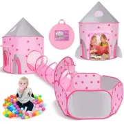 Намет дитячий ігровий / Великий дитячий намет з тунелем та сухим басейном / Намет будинок для дітей