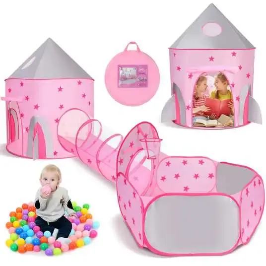 Намет дитячий ігровий / Великий дитячий намет з тунелем та сухим басейном / Намет будинок для дітей